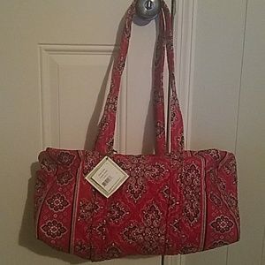 NWT Vera Bradley small duffel in Frankly Scarlet